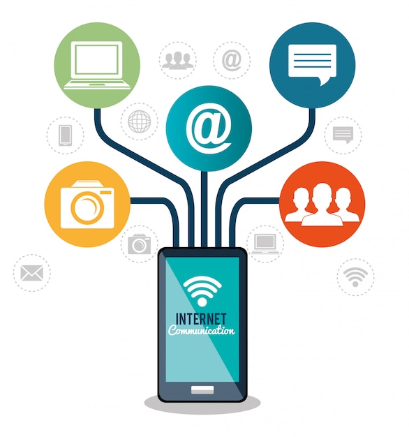 Miễn phí Vector liên lạc qua internet