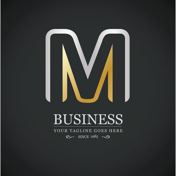 Miễn phí Vector logo chữ m sang trọng