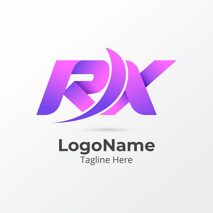 Miễn phí Vector logo gradient rx hoặc xr