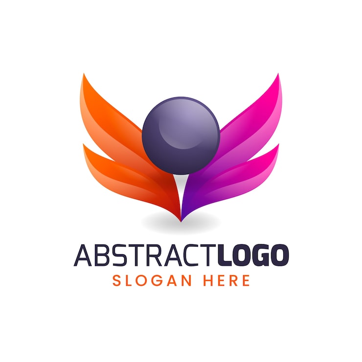 Miễn phí Vector logo trừu tượng gradient đầy màu sắc
