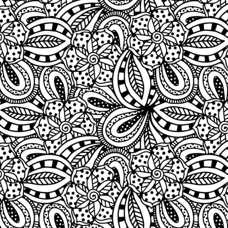 Miễn phí Vector mẫu doodle zen vẽ tay