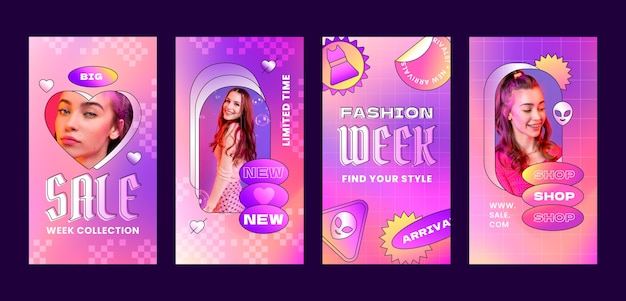 Miễn phí Vector mẫu gradient instagram đô thị