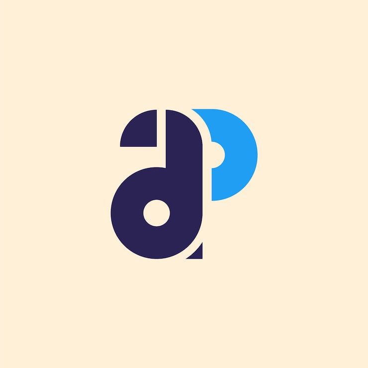Miễn phí Vector mẫu logo chữ lồng ap