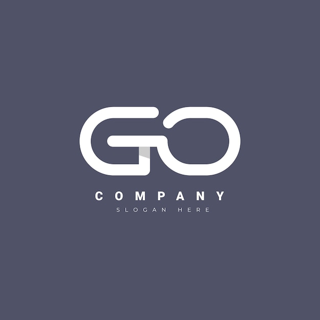 Miễn phí Vector mẫu logo flat go