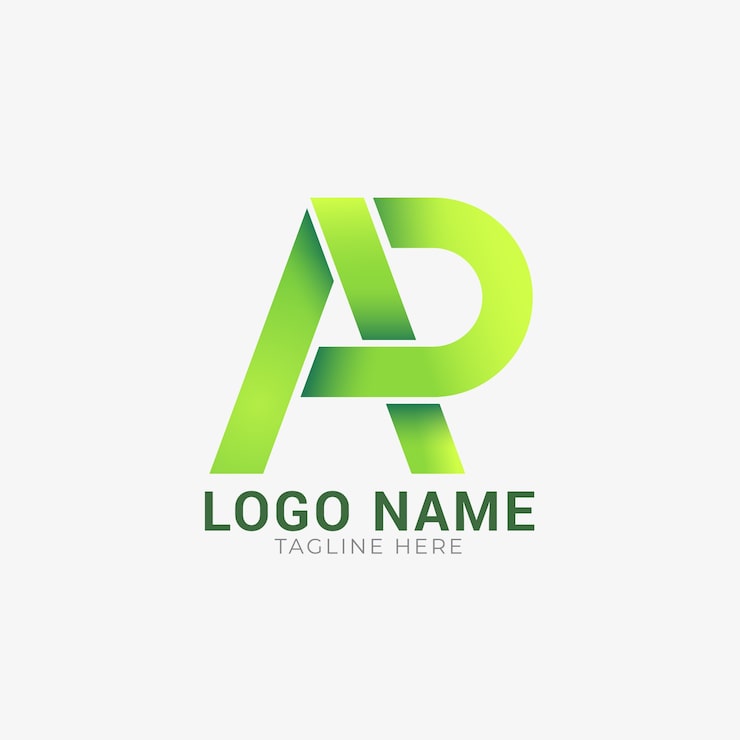 Miễn phí Vector mẫu logo gradient ap monogram