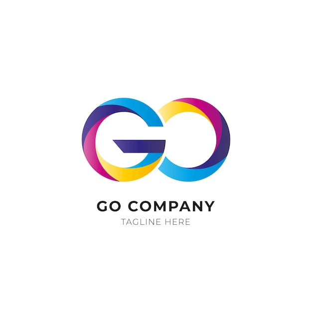 Miễn phí Vector mẫu logo gradient màu