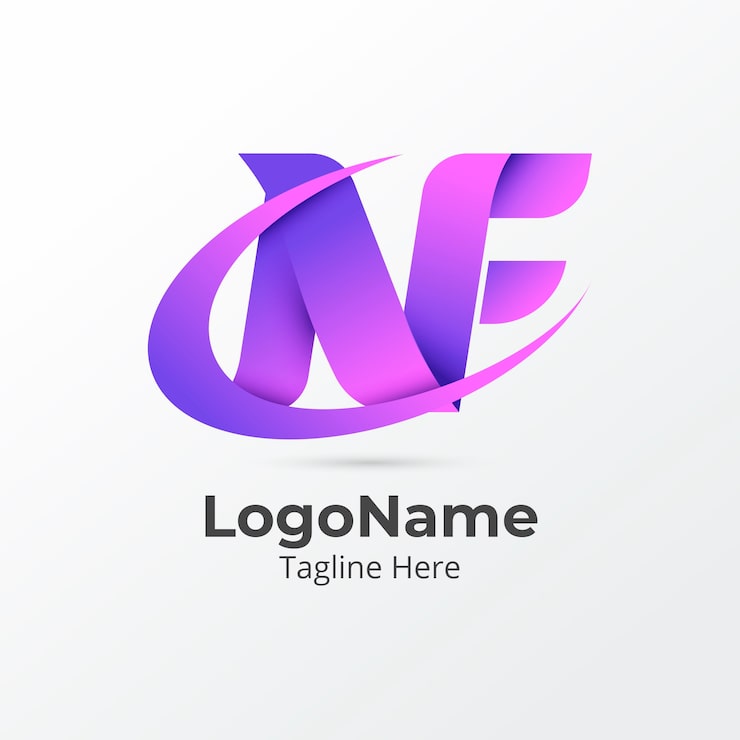 Miễn phí Vector mẫu logo gradient tn hoặc nt