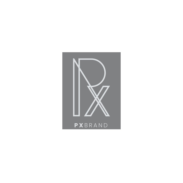 Miễn phí Vector mẫu logo rx hoặc xr thiết kế phẳng