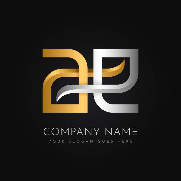 Miễn phí Vector mẫu thiết kế logo chữ lồng
