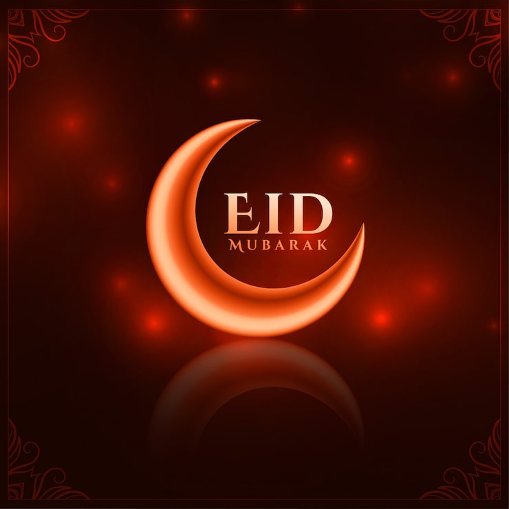 Miễn phí Vector nền đẹp màu đỏ sáng bóng lễ hội eid