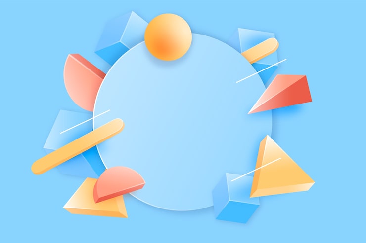Miễn phí Vector nền hình học gradient