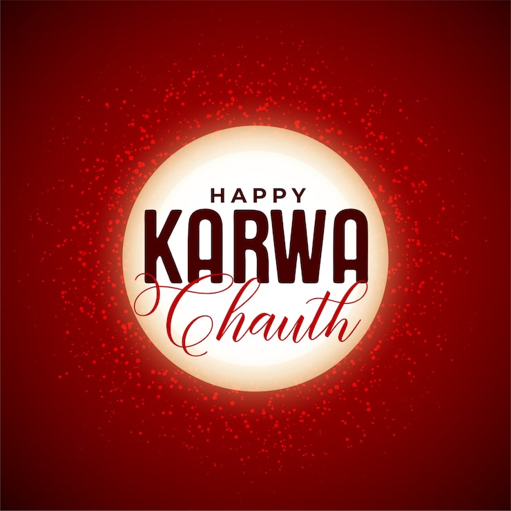 Miễn phí Vector nền mặt trăng trang trí karwa chauth hạnh phúc của lễ hội ấn độ