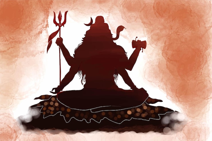 Miễn phí Vector nền thiệp chúc phúc lễ hội maha shivratri
