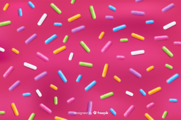 Miễn phí Vector nền với lớp kem donut