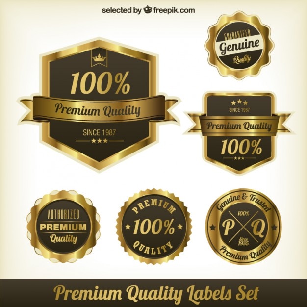 Miễn phí Vector nhãn chất lượng