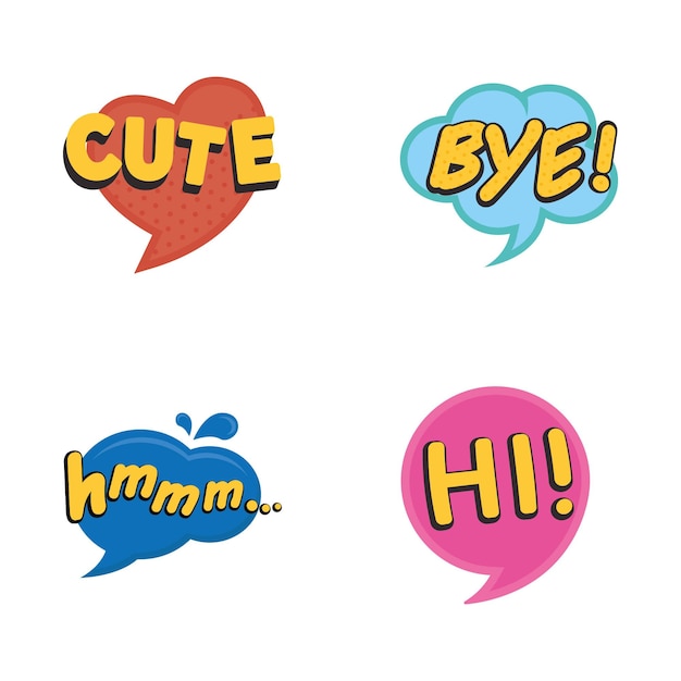 Miễn phí Vector nhãn dán trò chuyện