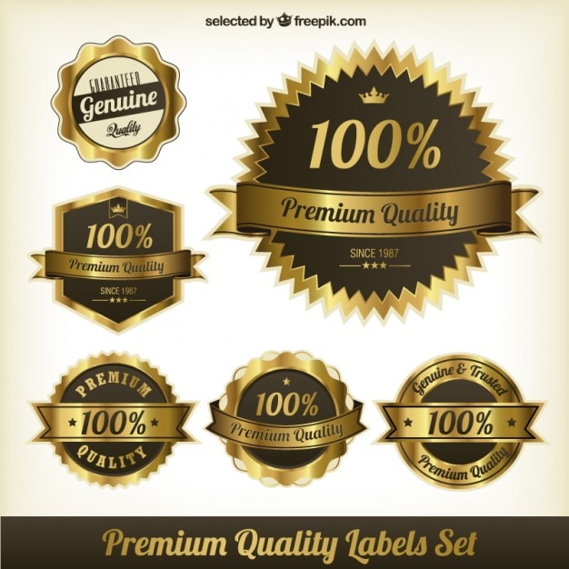 Miễn phí Vector nhãn vàng
