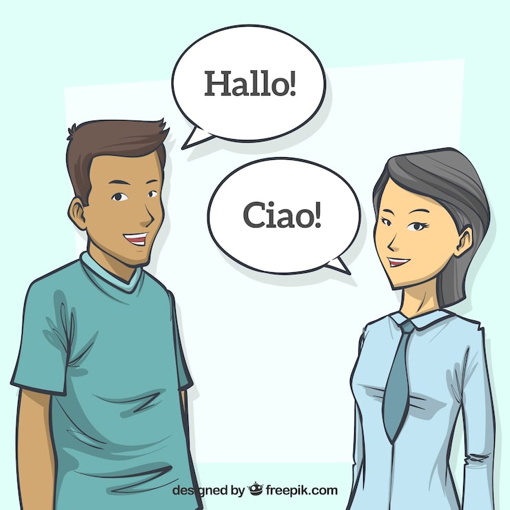 Miễn phí Vector những người vẽ tay nói các ngôn ngữ khác nhau