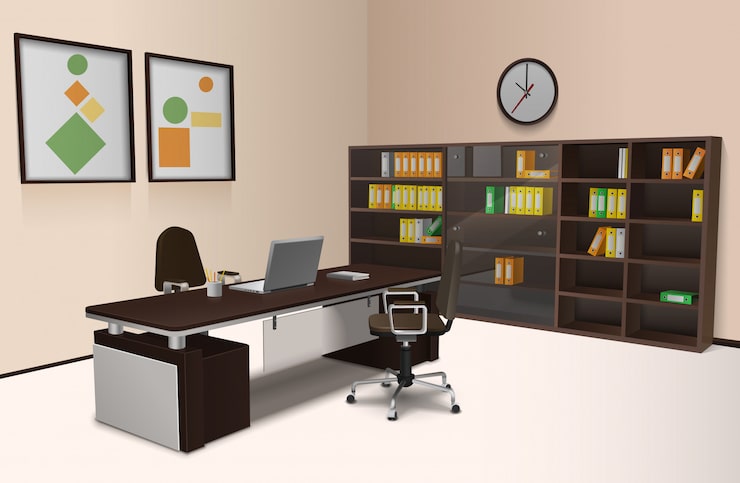 Miễn phí Vector nội thất văn phòng thực tế