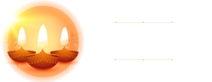 Miễn phí Vector shubh diwali hình nền trắng diya phát sáng với khoảng trống