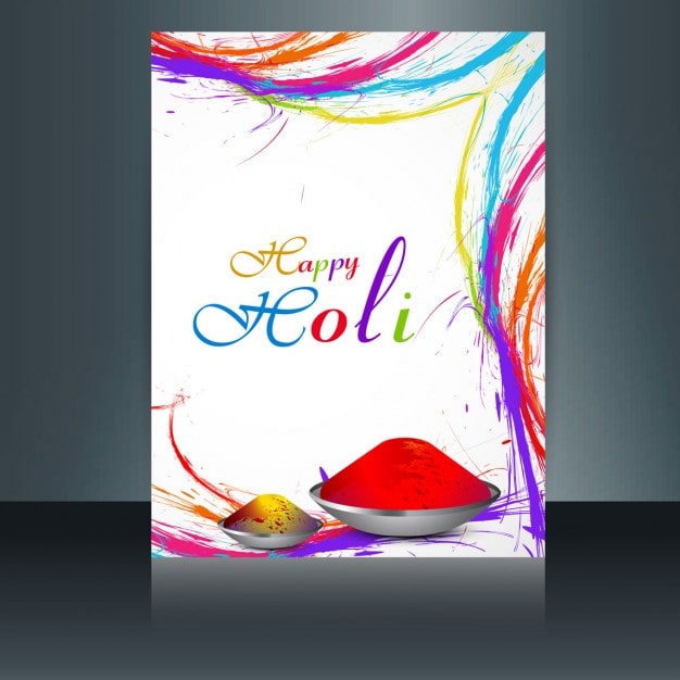 Miễn phí Vector thiệp holi đẹp