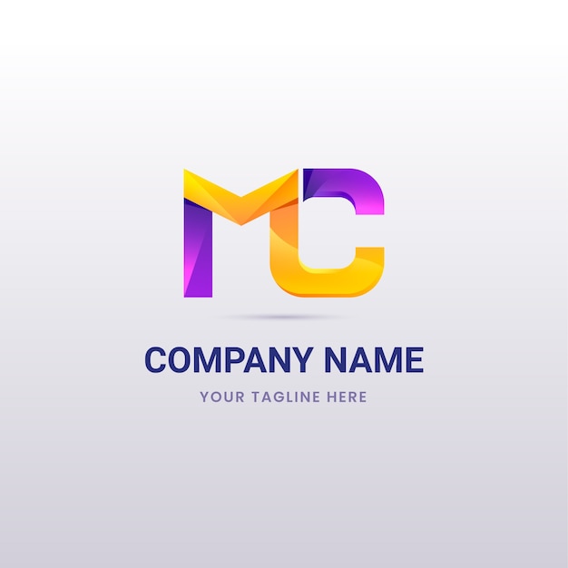 Miễn phí Vector thiết kế logo mc gradient