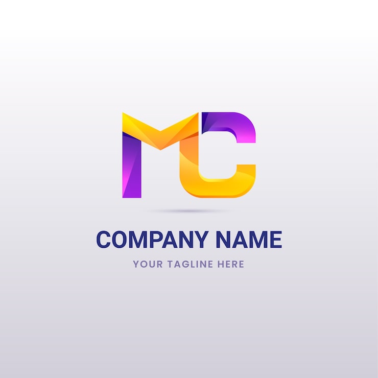 Miễn phí Vector thiết kế logo mc gradient
