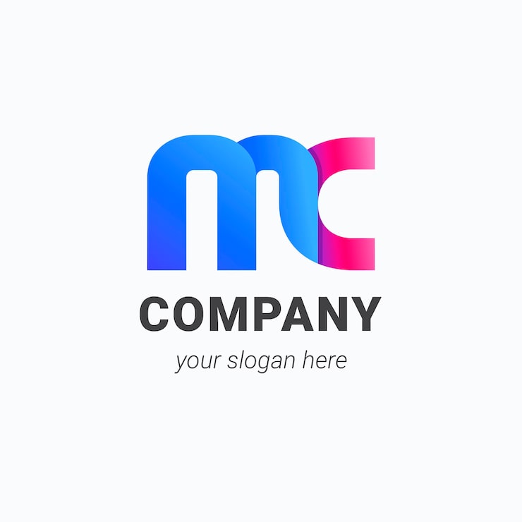 Miễn phí Vector thiết kế logo mc gradient