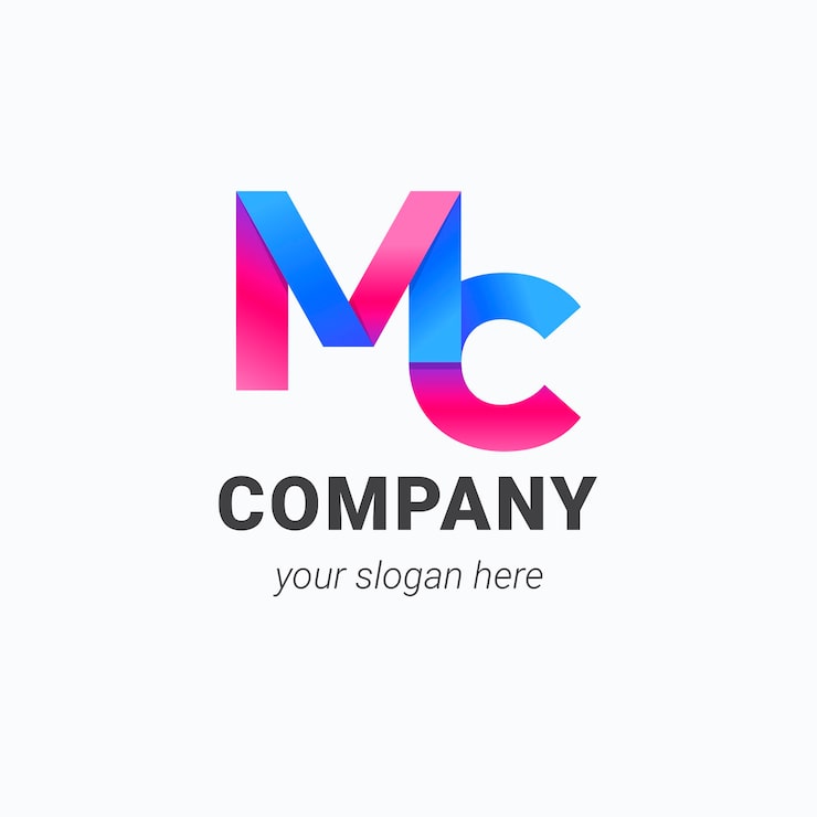 Miễn phí Vector thiết kế logo mc gradient