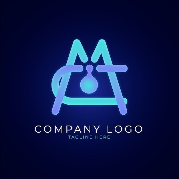 Miễn phí Vector thiết kế logo mc gradient