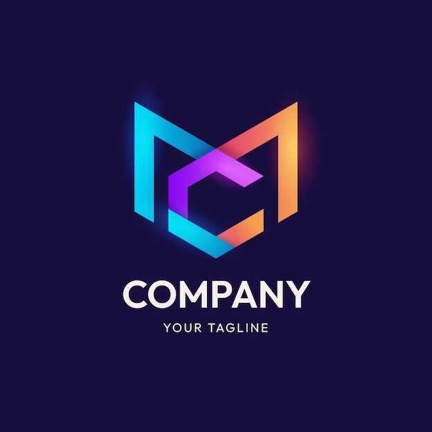 Miễn phí Vector thiết kế logo mc gradient
