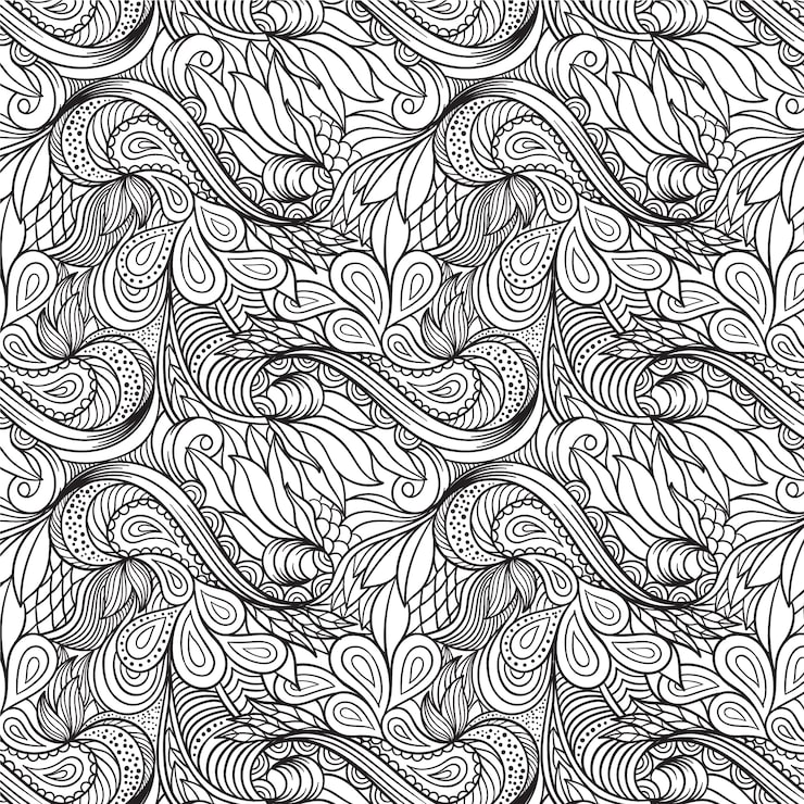 Miễn phí Vector thiết kế mẫu doodle zen vẽ tay