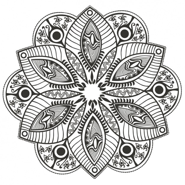 Miễn phí Vector thiết kế nền mandala