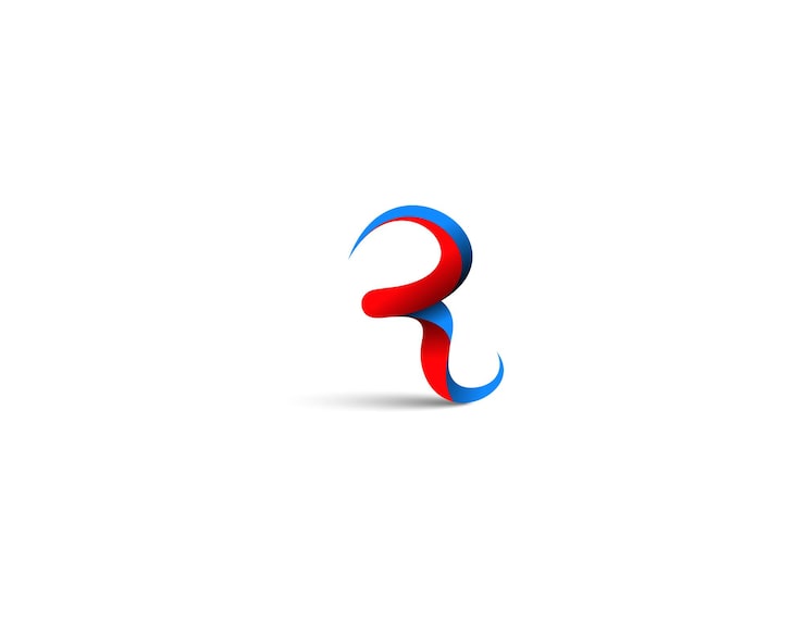 Miễn phí Vector thiết kế phông chữ vector bộ nhận diện thương hiệu logo r