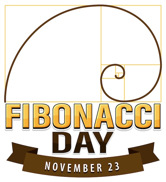 Miễn phí Vector thiết kế poster ngày fibonacci