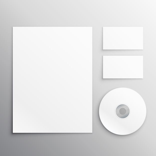 Miễn phí Vector văn phòng phẩm, mockup
