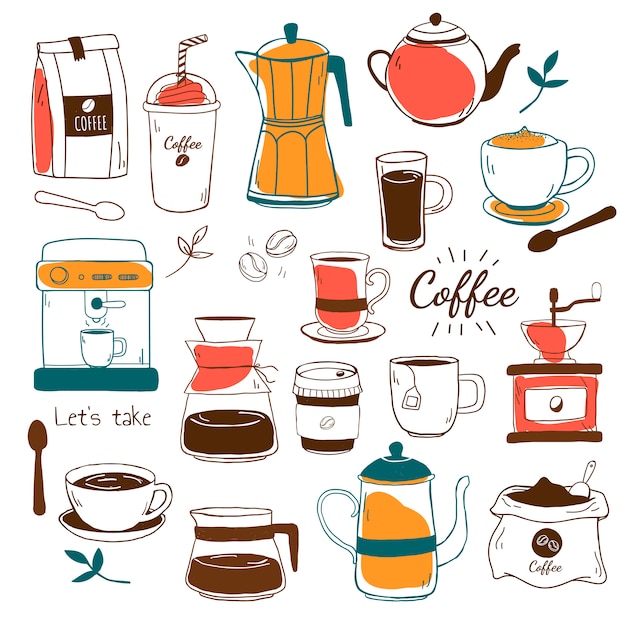 Miễn phí Vector vector mẫu quán cà phê