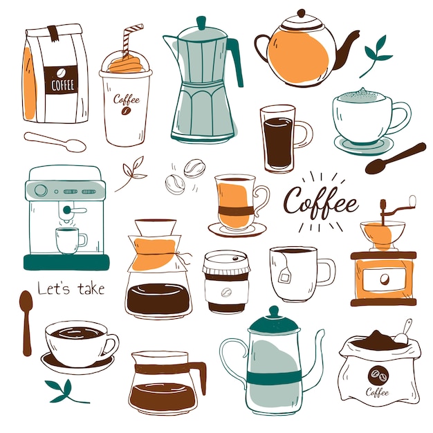 Miễn phí Vector vector mẫu quán cà phê