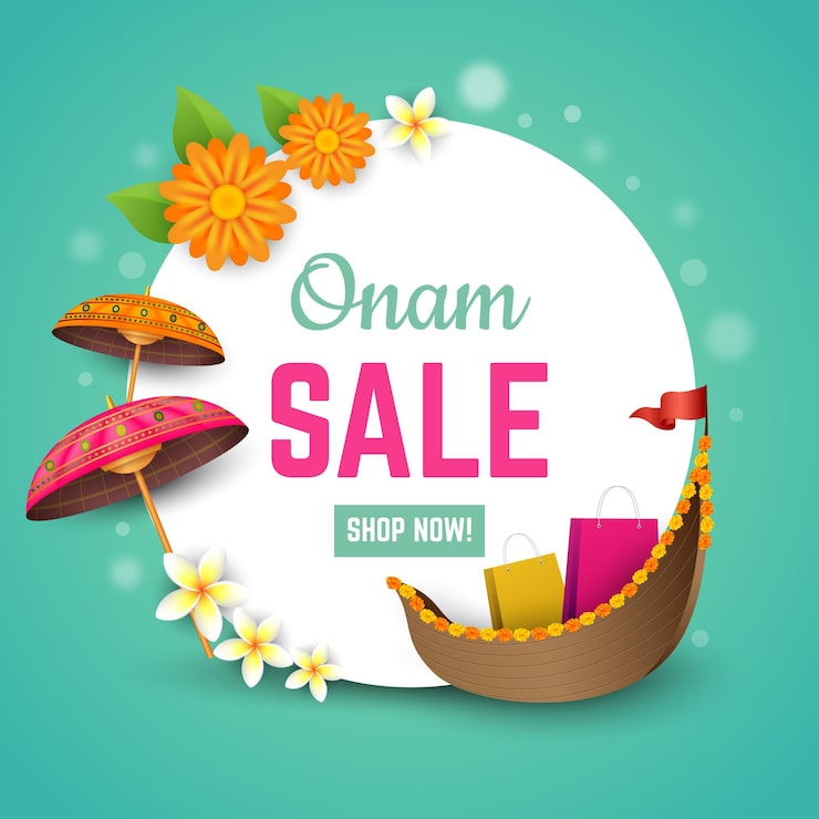 Miễn phí Vector ý tưởng khuyến mãi onam chân thực