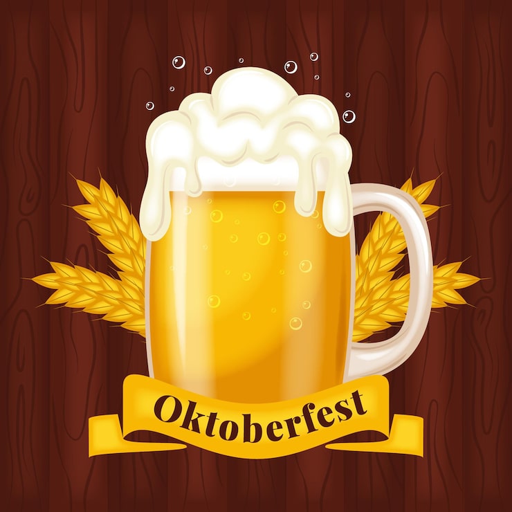 Miễn phí Vector ý tưởng thiết kế phẳng cho lễ hội oktoberfest