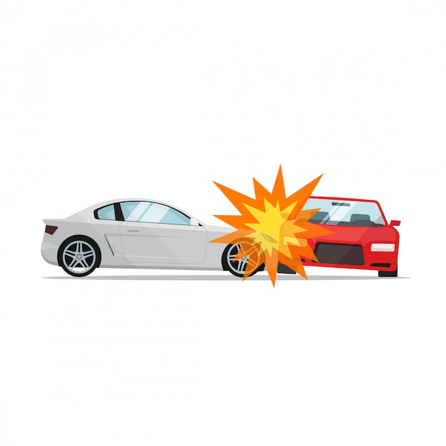 Vector accidente de tráfico