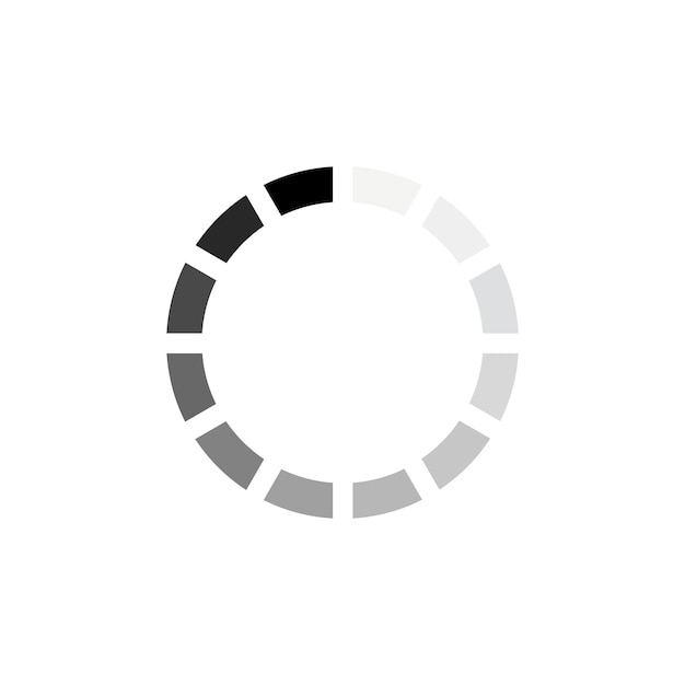 Vector animación de círculo de carga