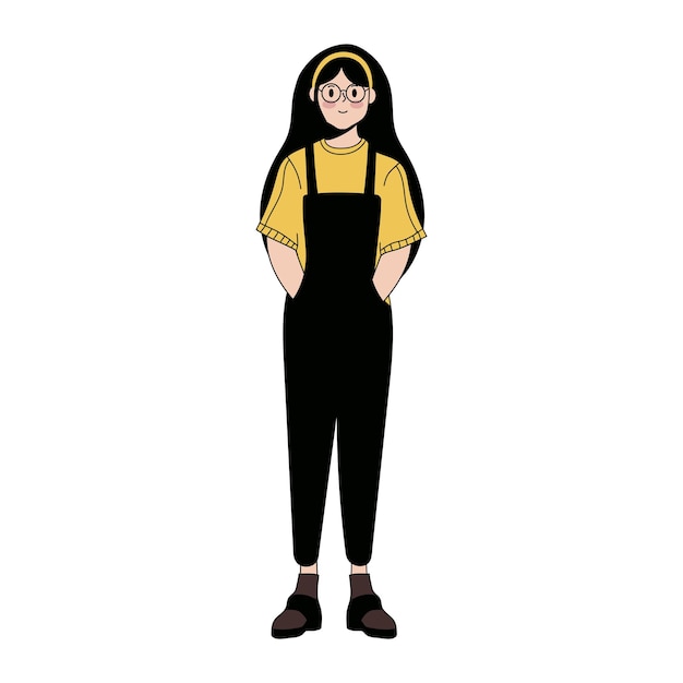 Vector antiguo personaje dibujado a mano