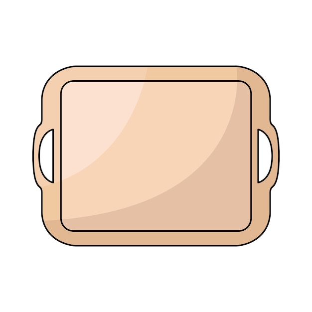 Vector bandeja de servicio