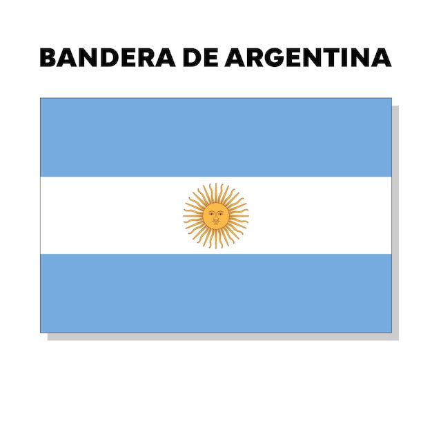 Vector de la bandera argentina
