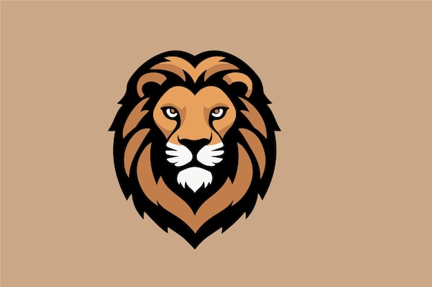 Vector cabeza de león 08