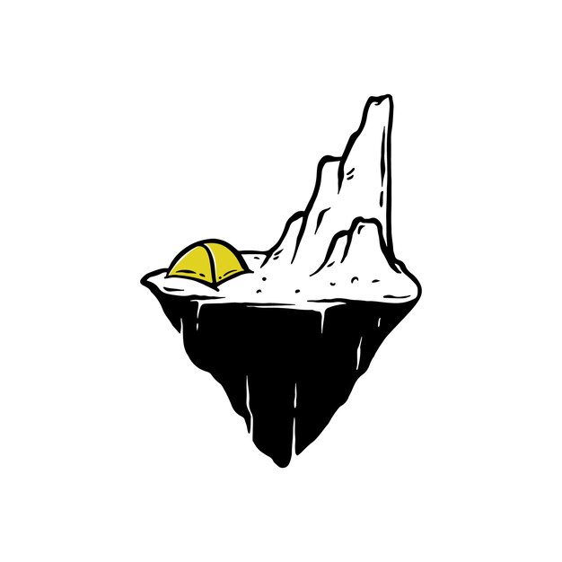 Vector camping de diseño simple