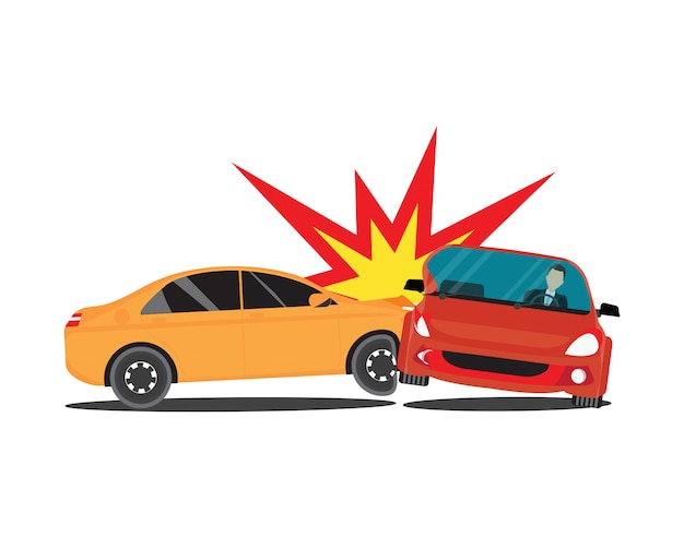 Vector coches de accidente