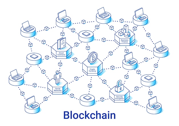 Vector concepto con criptomoneda y seguridad.