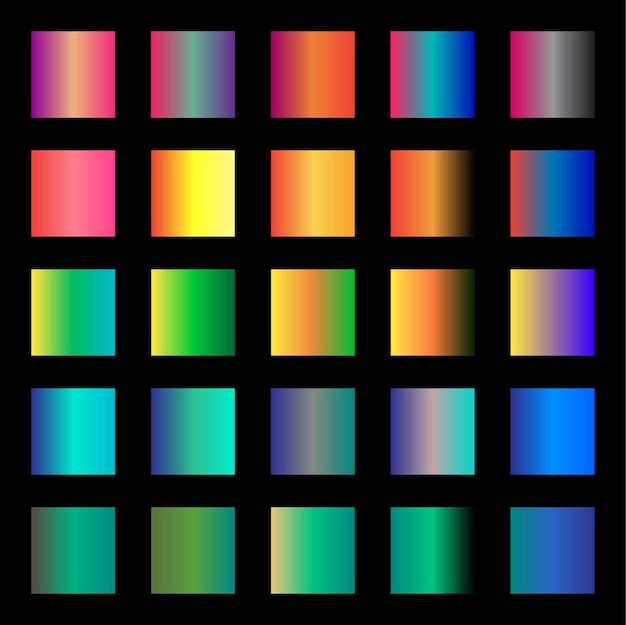Vector conjunto de degradado